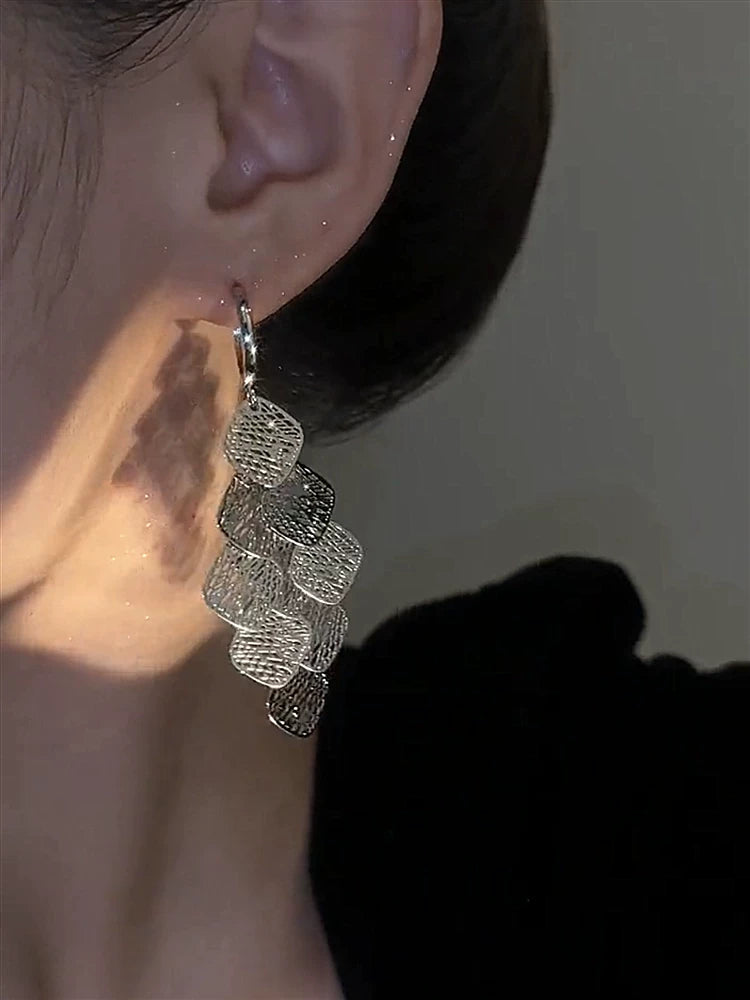 Long Tassel Earrings for Women – S925 Silver Needle Korean Style Drop Earrings