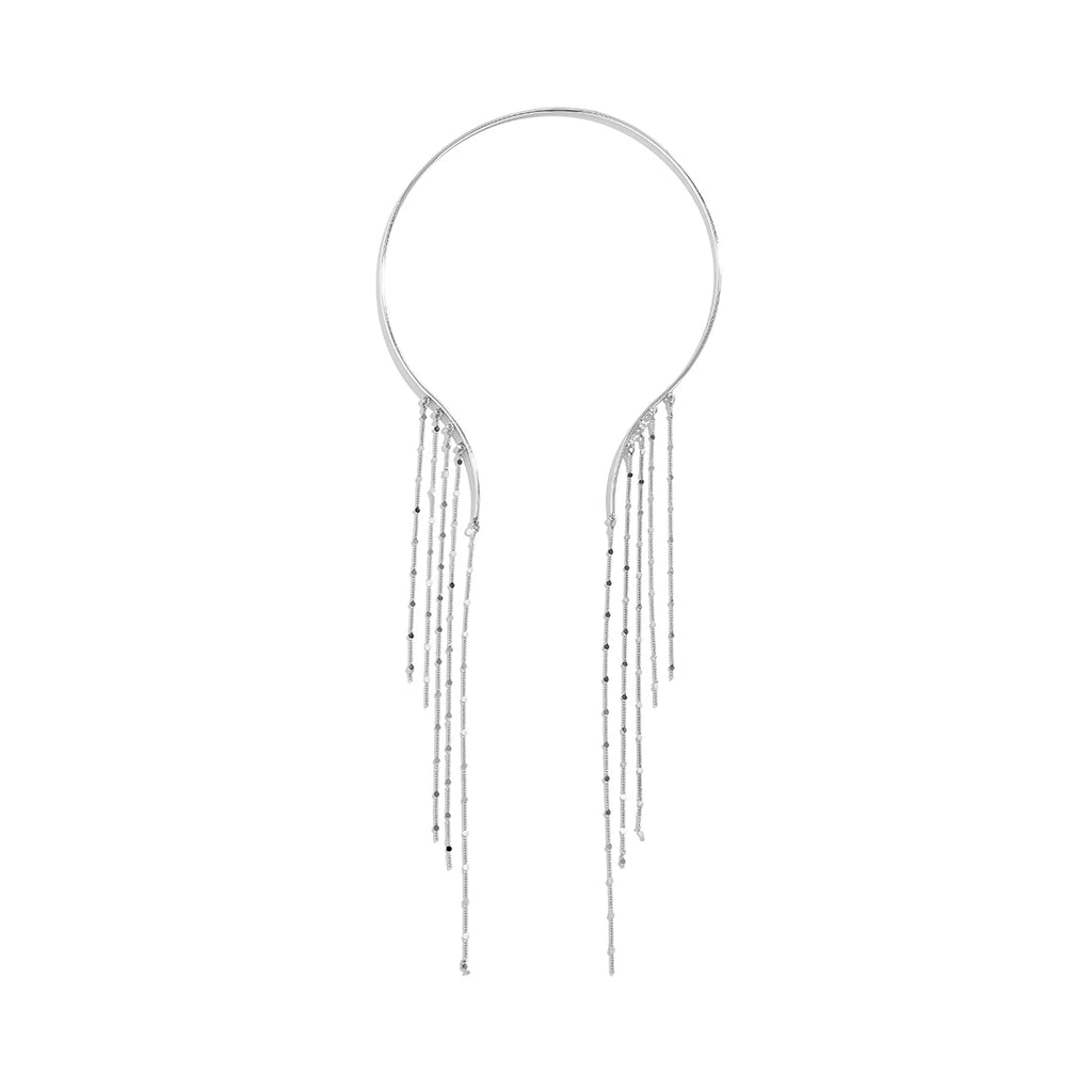 Tassel Crystal Star Metal Necklace for Women – Clavicle Chain Design