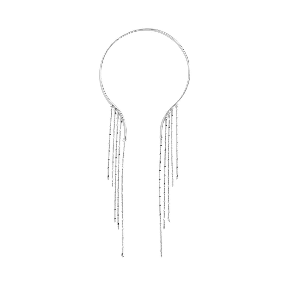 Tassel Crystal Star Metal Necklace for Women – Clavicle Chain Design