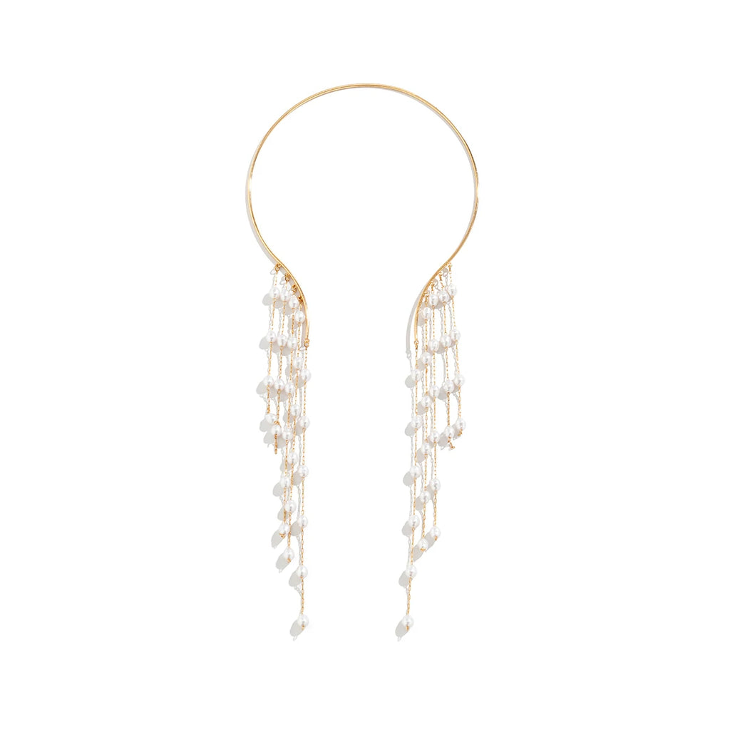 Tassel Crystal Star Metal Necklace for Women – Clavicle Chain Design