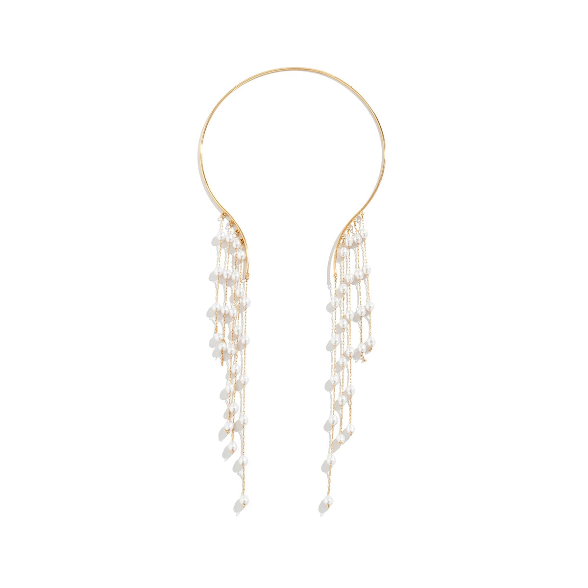 Tassel Crystal Star Metal Necklace for Women – Clavicle Chain Design