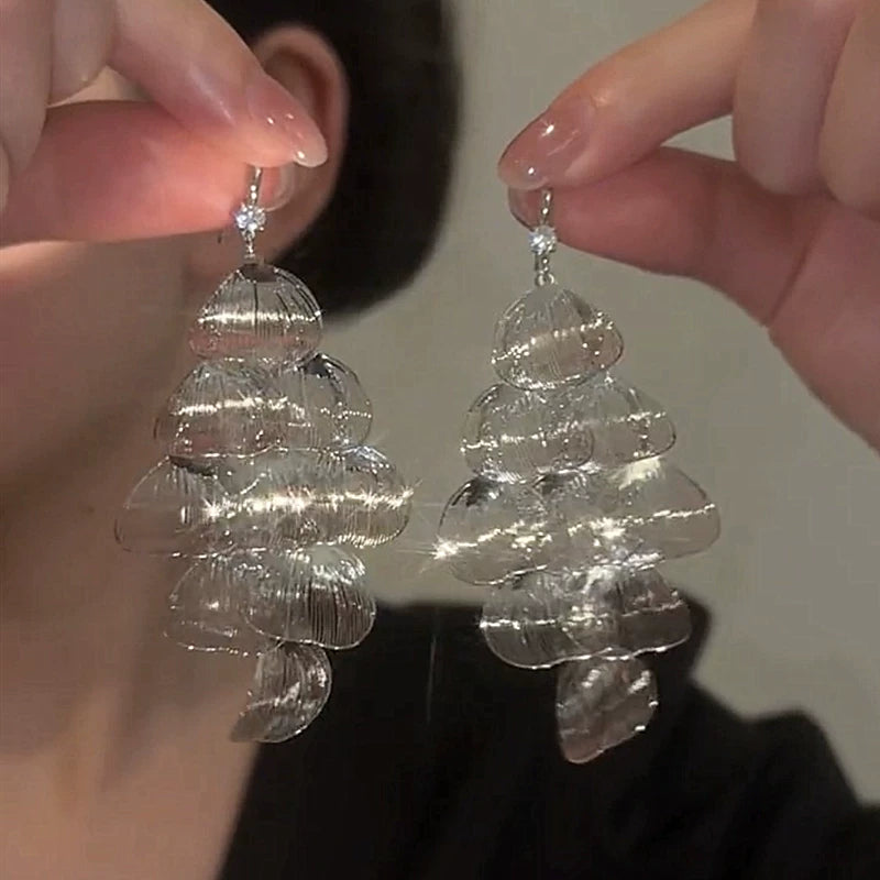 S925 Silver Needle Long Earrings for Women – Retro Style Large Drop Earrings, European and American Fashion Jewelry