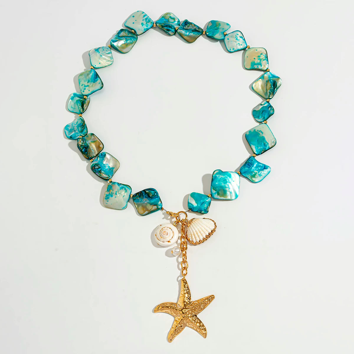 Irregular Starfish Shell Necklace for Women – Clavicle Chain Design