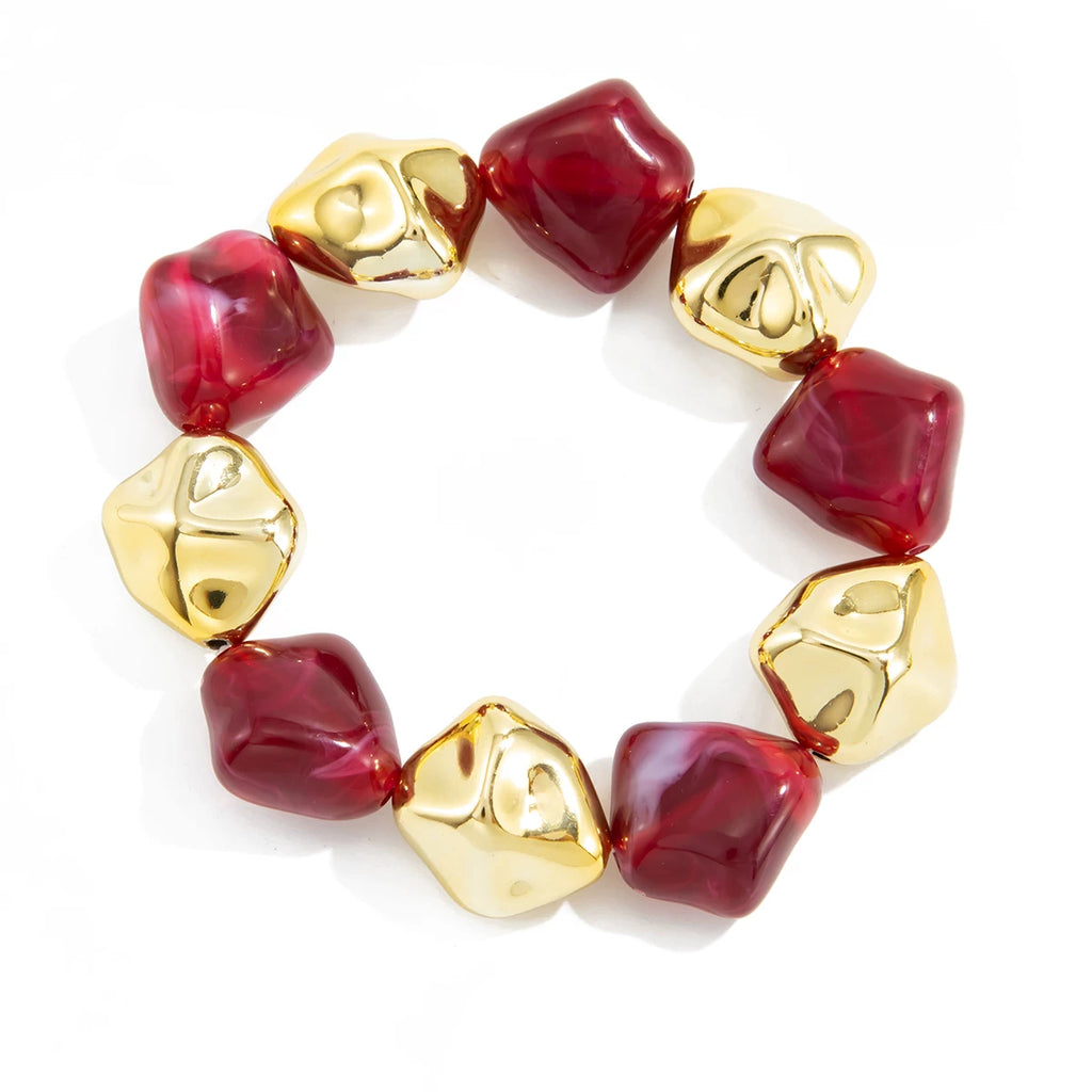 Special-Shaped CCB Resin Bracelet Necklace for Women – 2025 Autumn Winter Trendy Fashion Clavicle Necklace Jewelry