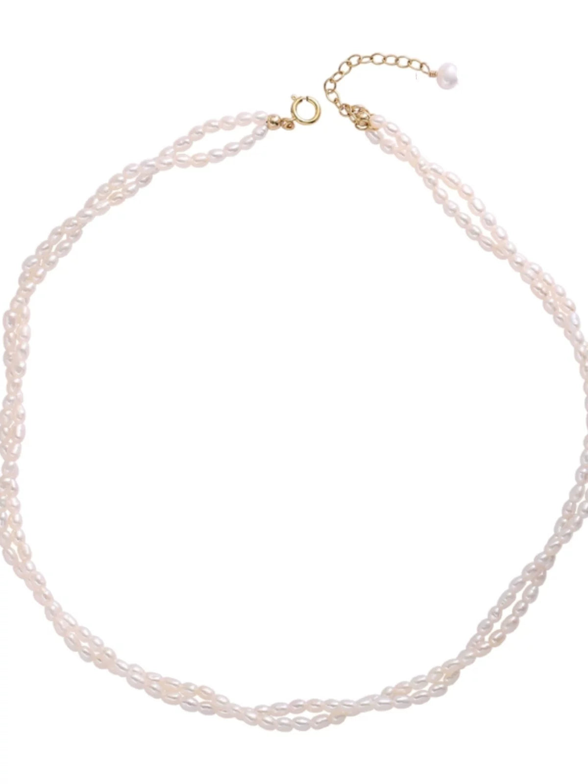 Freshwater Pearl Multi-Layer Tassel Clavicle Necklace for Women – Short Layered Pearl Necklace