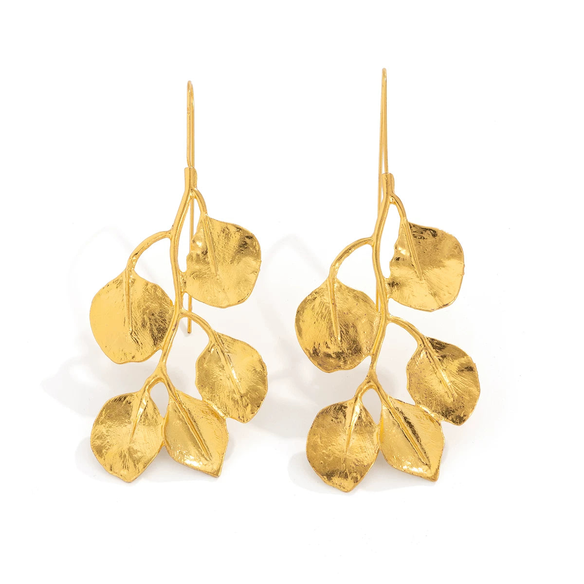 Metal Leaf Splicing Jewelry Set for Women – Choker, Earrings & Necklace