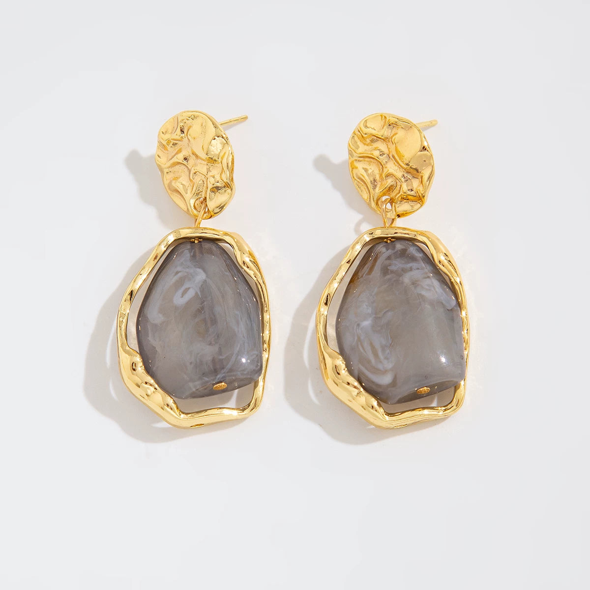 Irregular Acrylic Pendant Earrings for Women – 2025 Spring Summer Trendy Niche Design Fashion Ear Jewelry