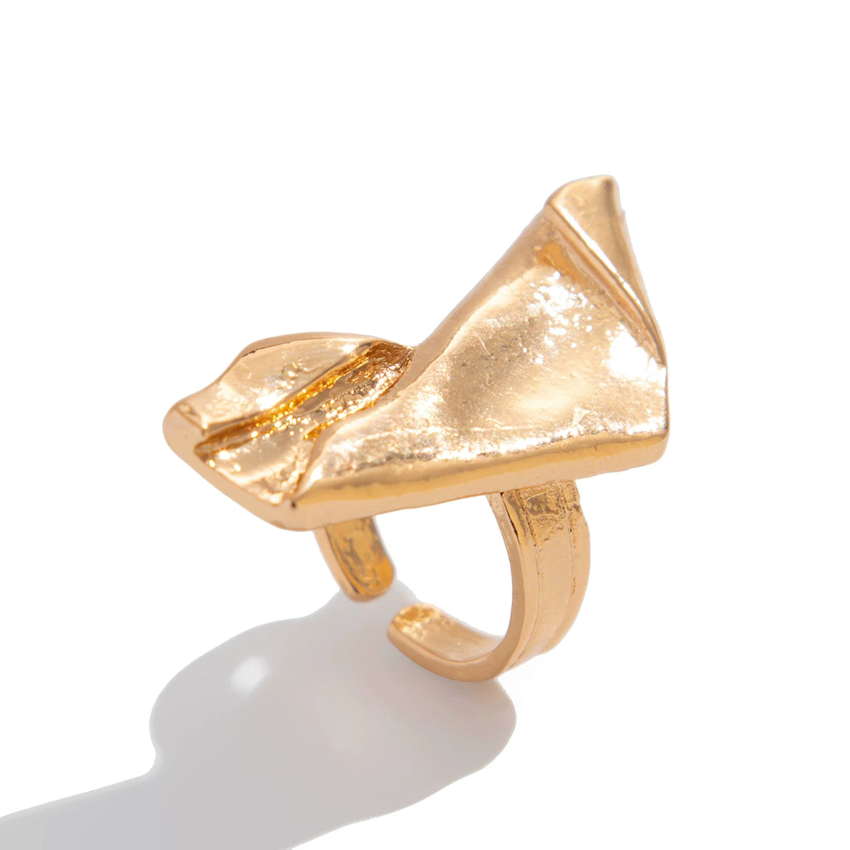 Antique Rough Metal Style Jewelry Set for Women – Rings, Earrings & Necklaces, European & American Street Fashion Concave Design