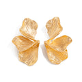 Irregular Line Petal Stud Earrings for Women – 2025 Summer Trendy Minimalist Fashion Ear Jewelry