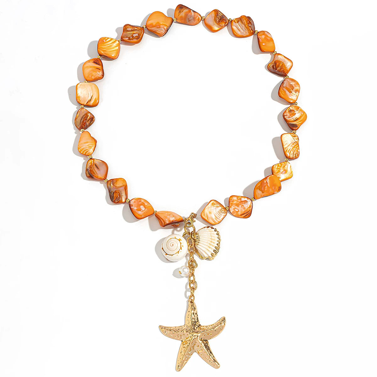 Irregular Starfish Shell Necklace for Women – Clavicle Chain Design