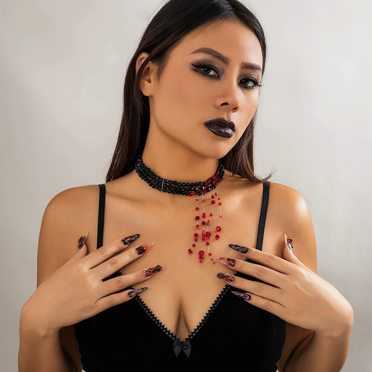 Tassel Crystal Necklace for Women – Clavicle Chain Design