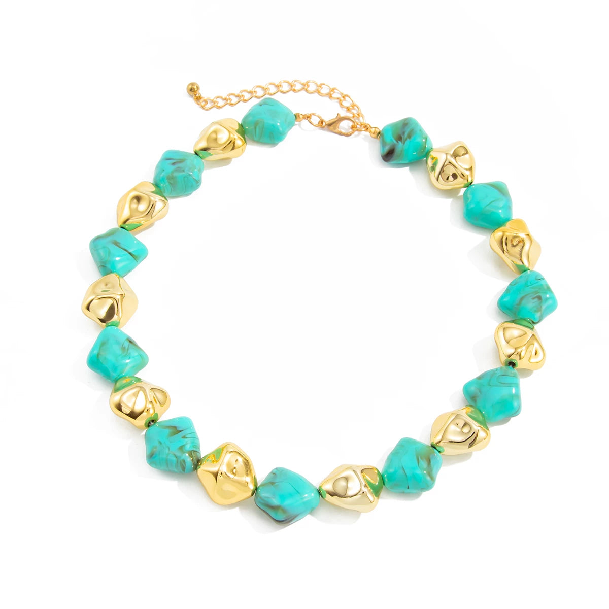 Special-Shaped CCB Resin Bracelet Necklace for Women – 2025 Autumn Winter Trendy Fashion Clavicle Necklace Jewelry