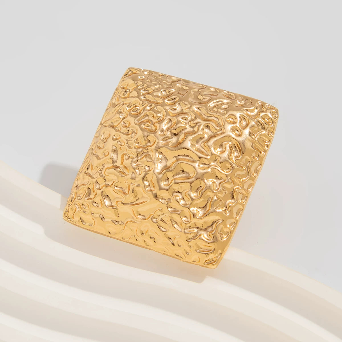 Metal Hollow Irregular Ring For Women 2025 Spring And Summer Trendy Personality Niche Design Internet Celebrity Ins Ring