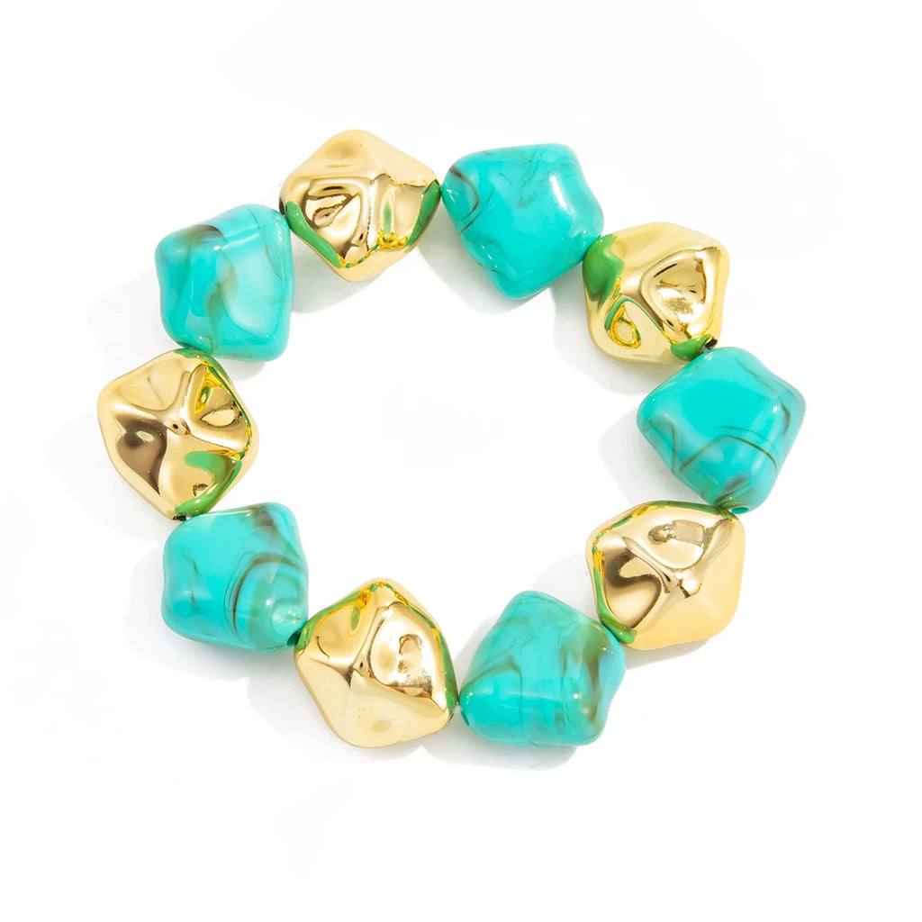 Special-Shaped CCB Resin Bracelet Necklace for Women – 2025 Autumn Winter Trendy Fashion Clavicle Necklace Jewelry