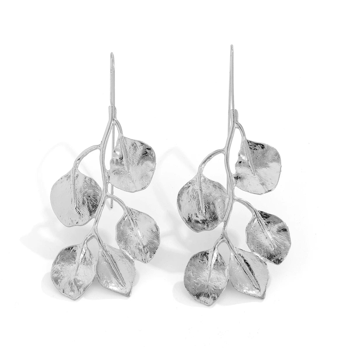 Metal Leaf Splicing Jewelry Set for Women – Choker, Earrings & Necklace