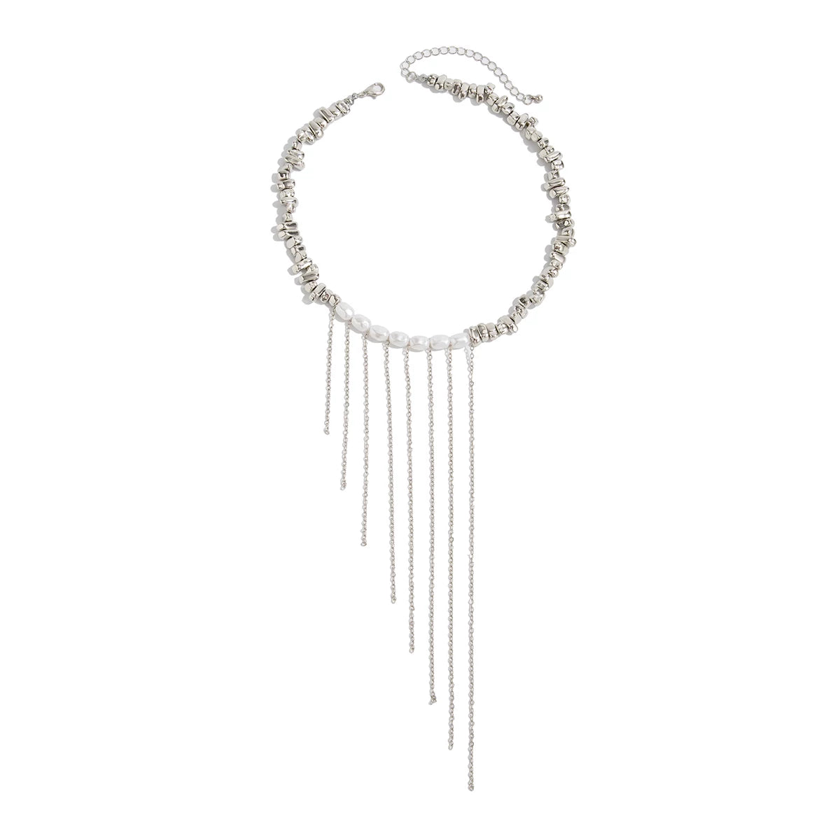 Imitation Pearl Chain Tassel Necklace for Women – Clavicle Chain Design