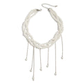 Tassel Chain Braided Imitation Pearl Necklace for Women – Clavicle Chain Design
