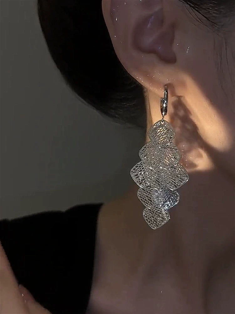 Long Tassel Earrings for Women – S925 Silver Needle Korean Style Drop Earrings