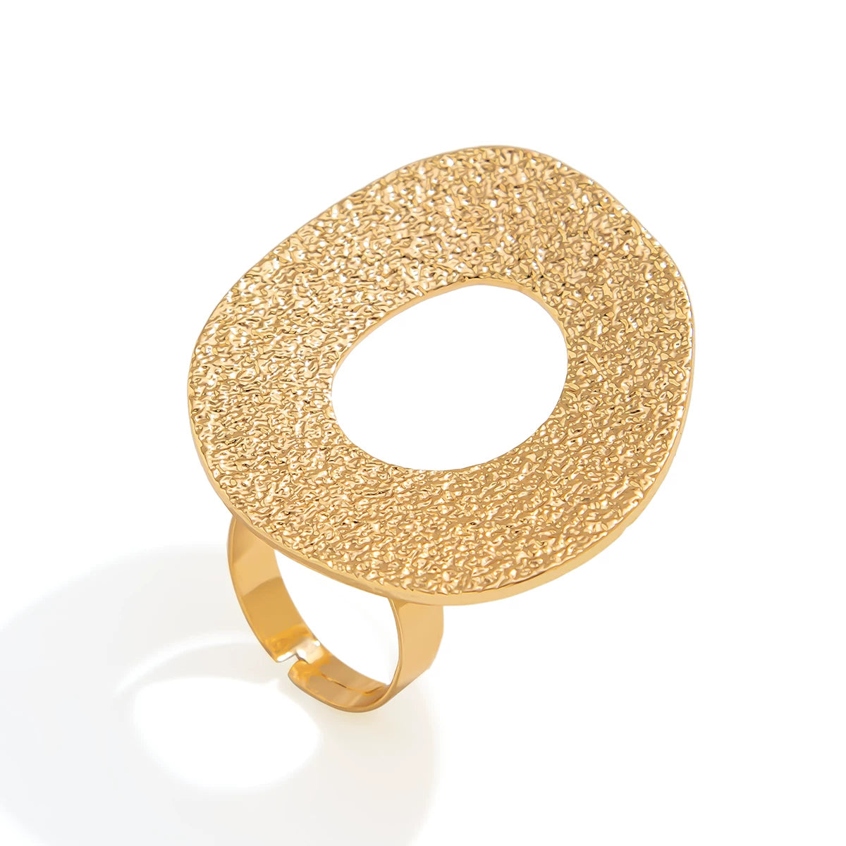 Metal Hollow Irregular Ring For Women 2025 Spring And Summer Trendy Personality Niche Design Internet Celebrity Ins Ring