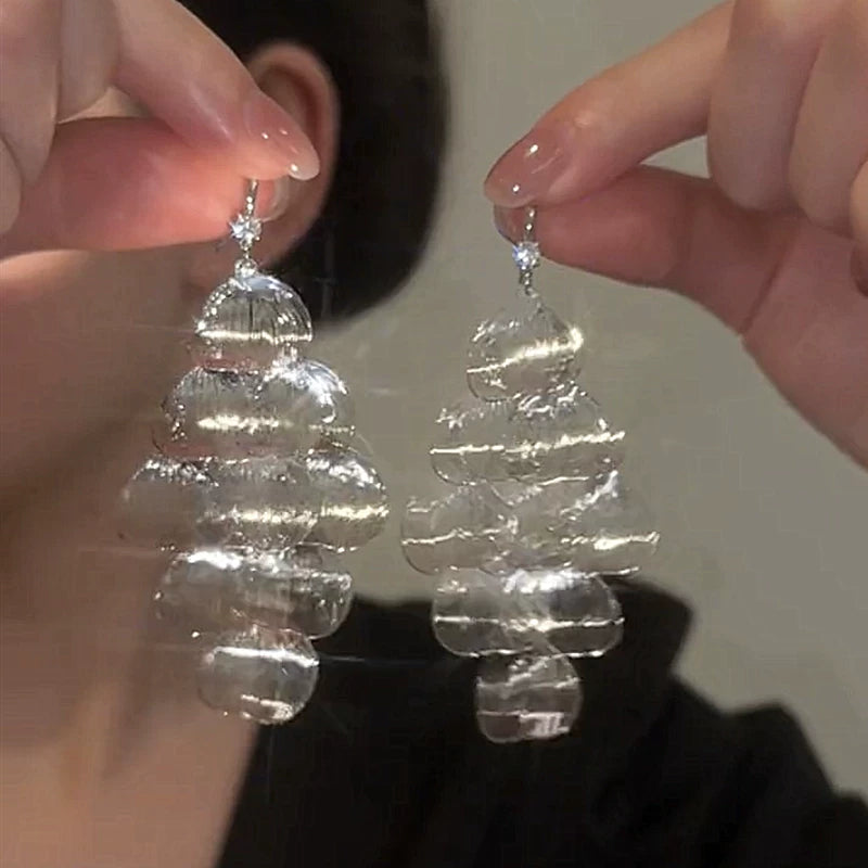 S925 Silver Needle Long Earrings for Women – Retro Style Large Drop Earrings, European and American Fashion Jewelry