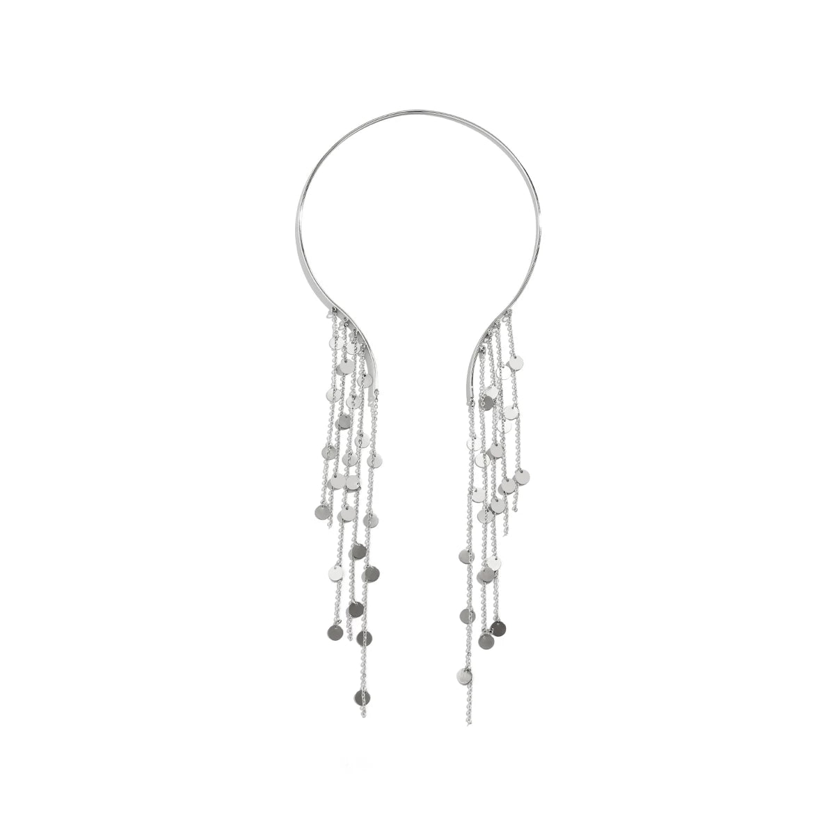 Tassel Crystal Star Metal Necklace for Women – Clavicle Chain Design