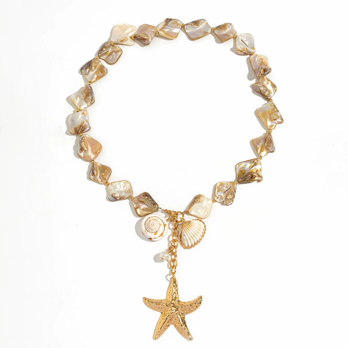Irregular Starfish Shell Necklace for Women – Clavicle Chain Design