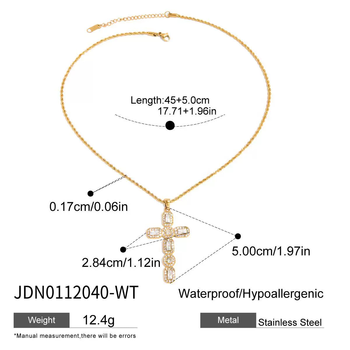 Like V Sunflower Sparkling Stone Titanium Steel Necklace for Women – Elegant Cross Layered Clavicle Chain Fashion Jewelry