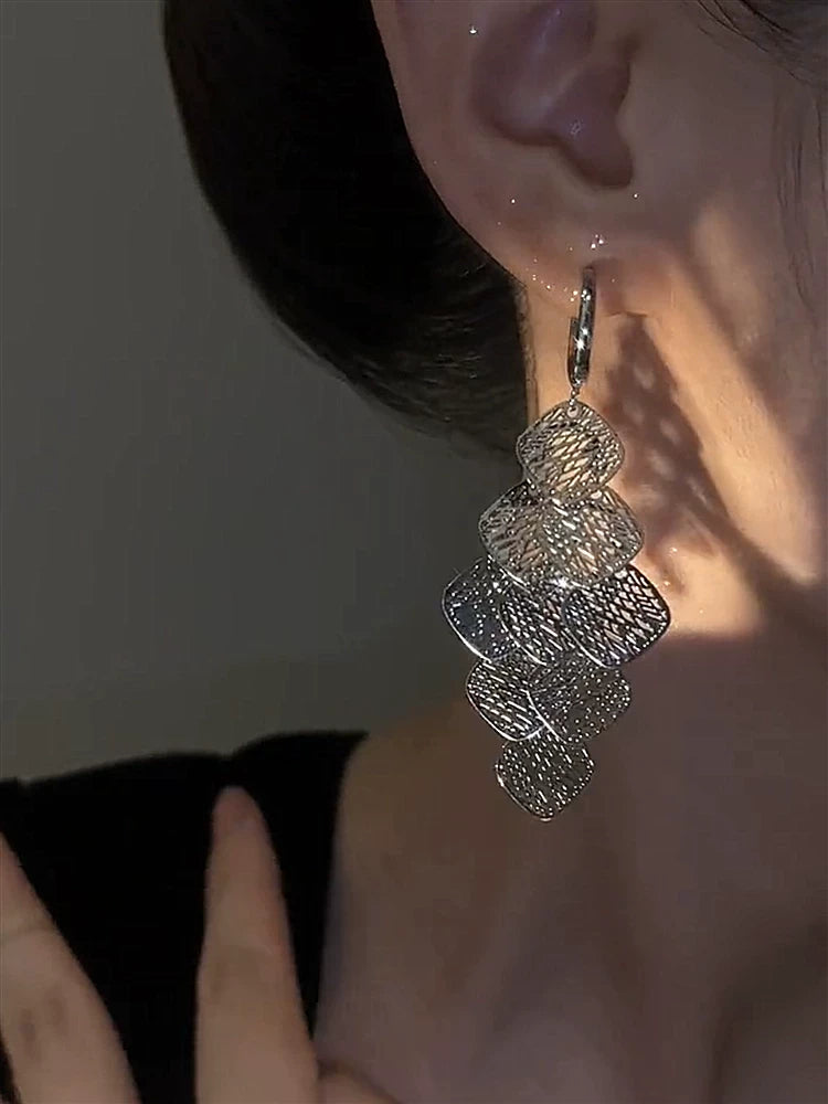 Long Tassel Earrings for Women – S925 Silver Needle Korean Style Drop Earrings