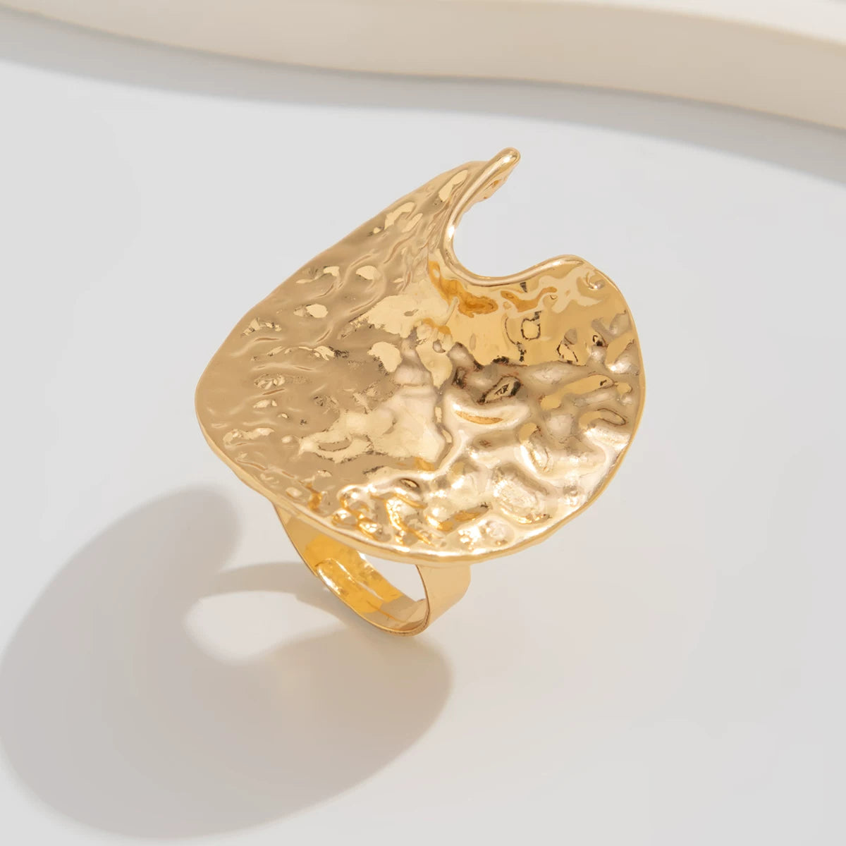 Metal Hollow Irregular Ring For Women 2025 Spring And Summer Trendy Personality Niche Design Internet Celebrity Ins Ring