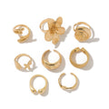 8-Piece Starfish Scallop Ring Set European And American Fashion Niche Design Model Stage Catwalk Accessories